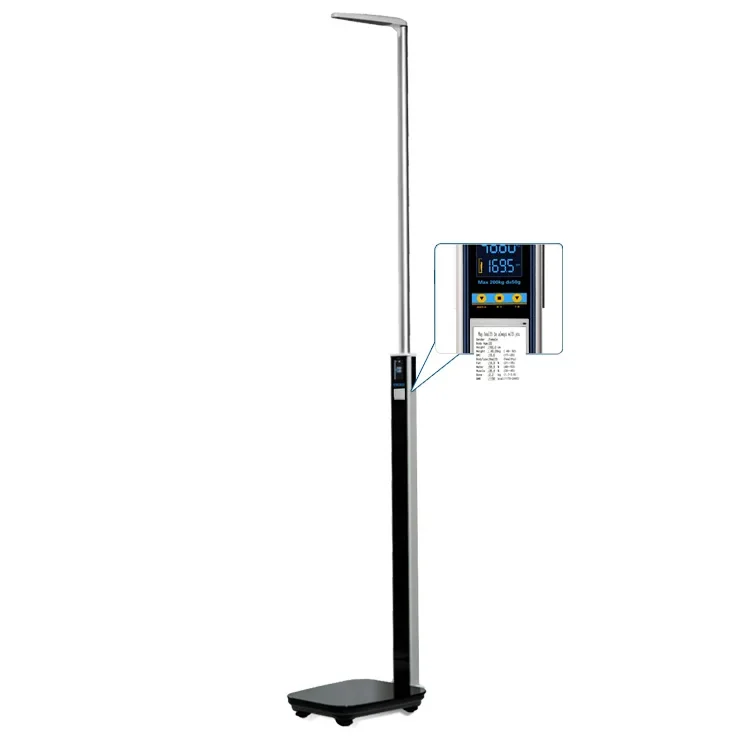 Portable Ultrasonic Height and Weight Scale with Height and Weight Measuring Stand with Printed Digitizer