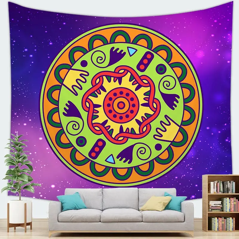 Mandala Totem Tapestry Wall Hanging Mandala Decor Tapestry Wall Hanging Mandala Party Home Decoration Background Wall Decor