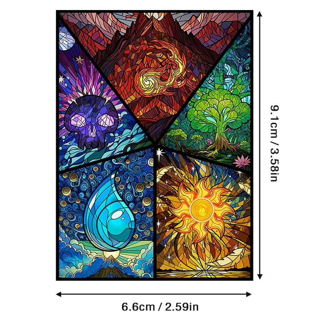 60 Stück 66x91mm Holographische Glas-Effekt Laser-Kartenhüllen Glänzende Spielkarten-Schutzhüllen für PKM/PTCG/TCG Spielkarten – Detail 6