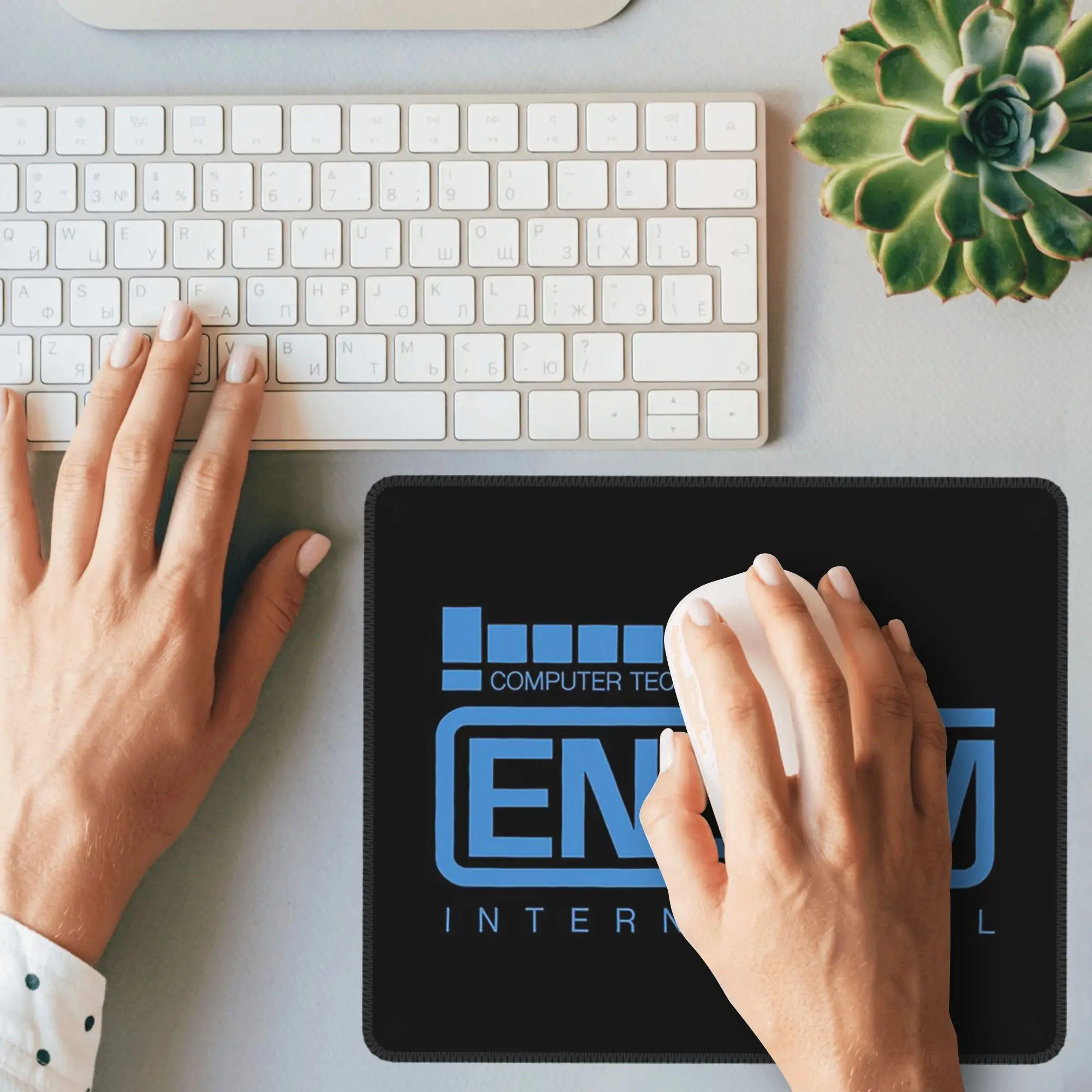 Encom International Mouse Pad Computer Keyboard Mouse Mat Gamer PC Laptop Desk Mat Office Accessories Table Mats