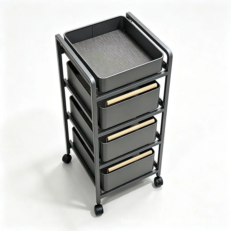 Multi-layer shelf kitchen balcony storage rack