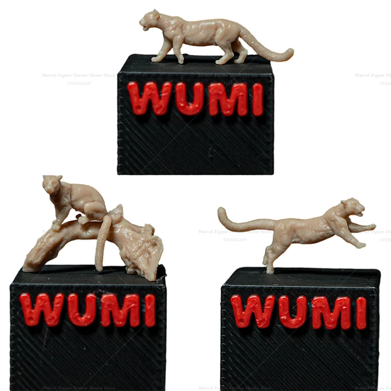 1/64 1/43 1/35 Bilancia Scena In Miniatura Bambola Sottespecie Di Animali Felini Neofelis Nebulosa Brachyurus Non Panited Mini Figura Bianca