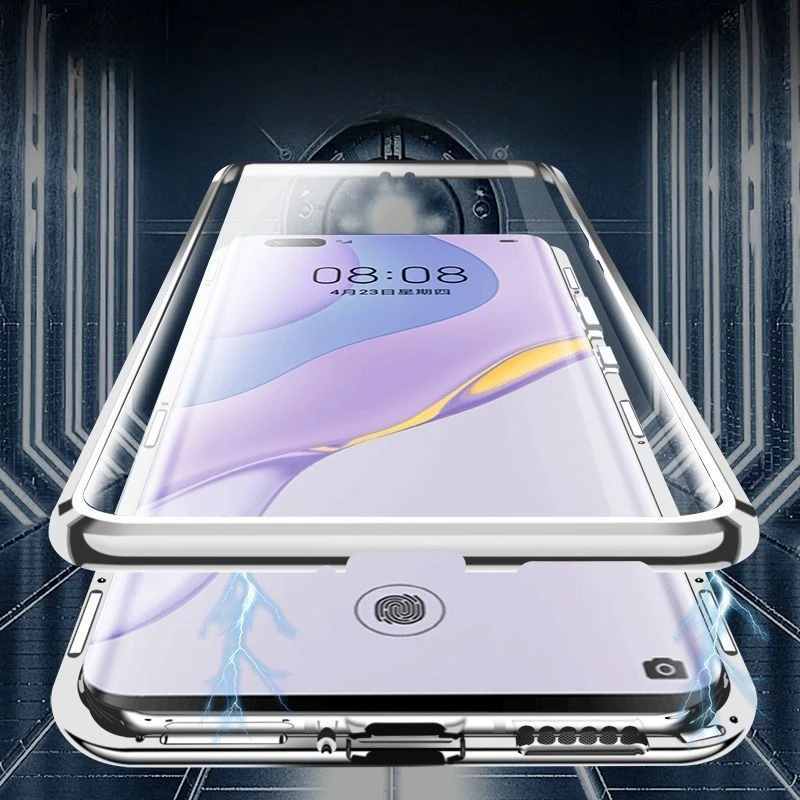 Double-sided Glass Phone Case for Vivo iQOO Z9 Turbo Plus Magnetic Anti Peeping Case 360° Full Protection For iQOO Z9Turbo+Cover