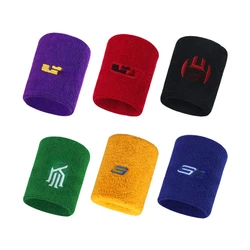 New Professional Fitness Wristbands Sport Sweatband Hand Band Sweat Wrist Support Brace Wraps Tennis Badminton Basketball Guard