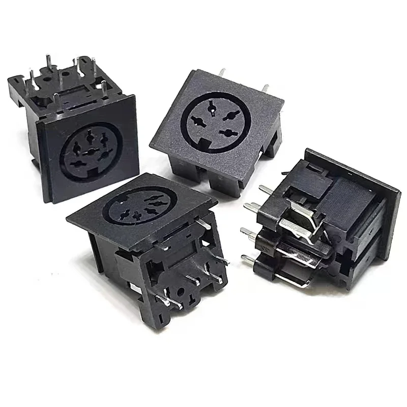 1PCS Male/Female DIN Plug Socket Connector 3/4/5/6/7/8 PIN Chassis Cable Mount plug