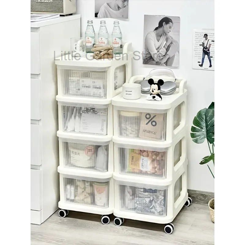 Cream Style Living Room Sofa Beside Salon Trolley Bedroom Snacks Bedside Salon Trolley Carrello Attrezzi Beauty Furniture HYST