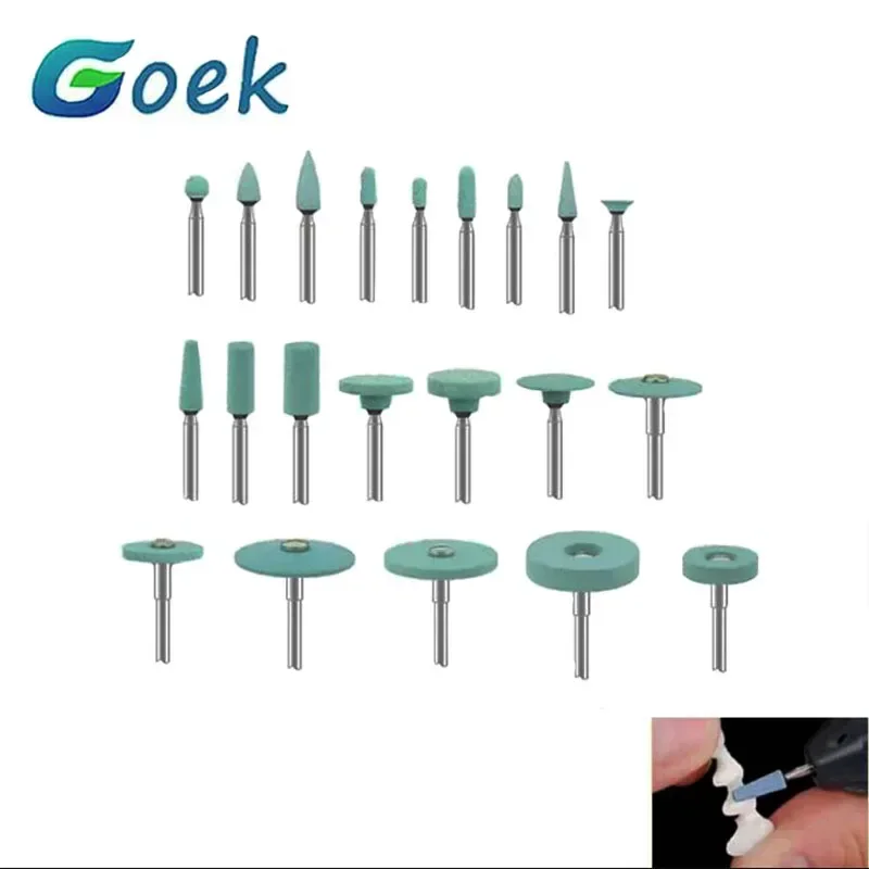 Dental Grinding Burs Diamond Stones for Zirconia or All Ceramics Heatless More Durable Medium Blue Dentistry Lab Tool Material