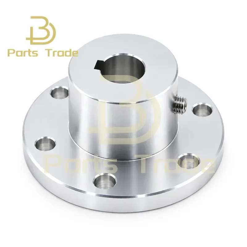 High Strength Aluminum Alloy Coupler Flange Joint Coupling with Keyway for Omni Omnidirectional Wheel 5 6 8 10 12 14 15 16