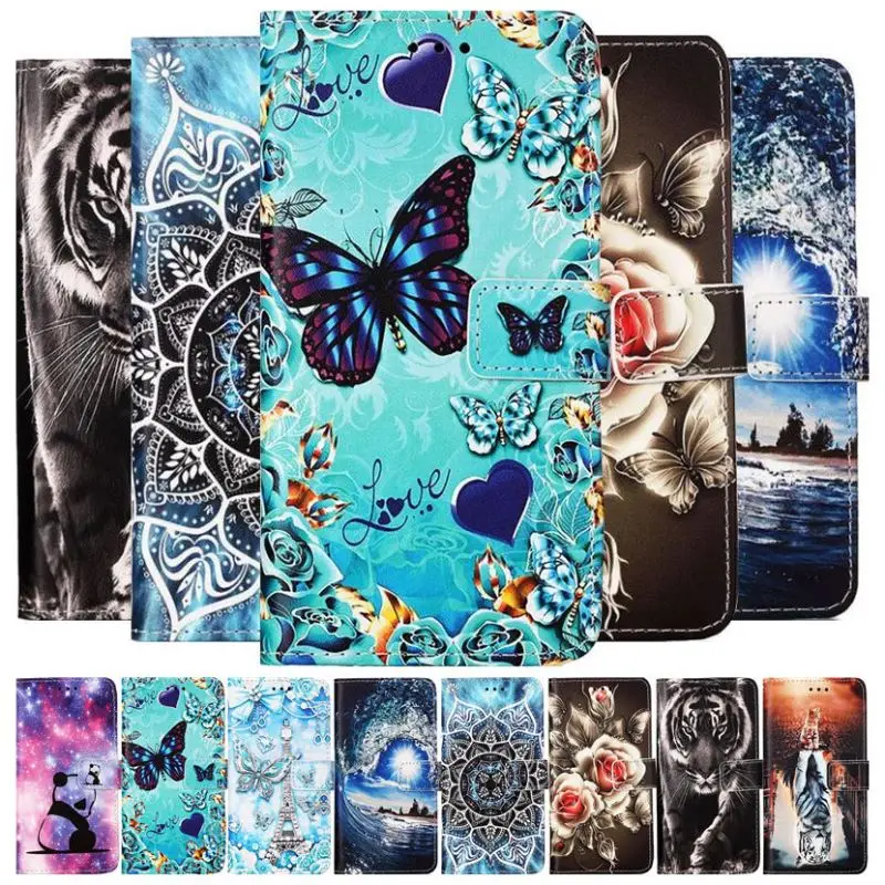 

Butterfly Luxury Case For Xiaomi Mi Poco X3 nfc M3 F3 M4 X4 9T 11T Redmi K20 K40 K50 Note 9 10 11 Pro 11s Card Wallet Cover D03F