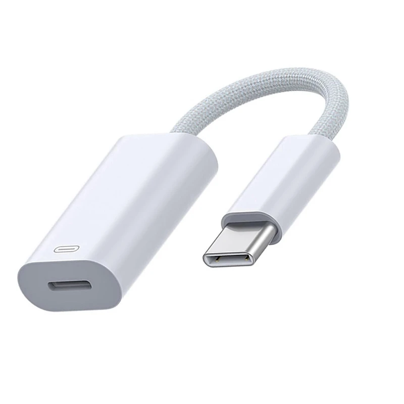 USB C Male To For Apple Interfac Female Cable Converter Support Charging+Headphone+Call+Data Transmission For Iphone 16