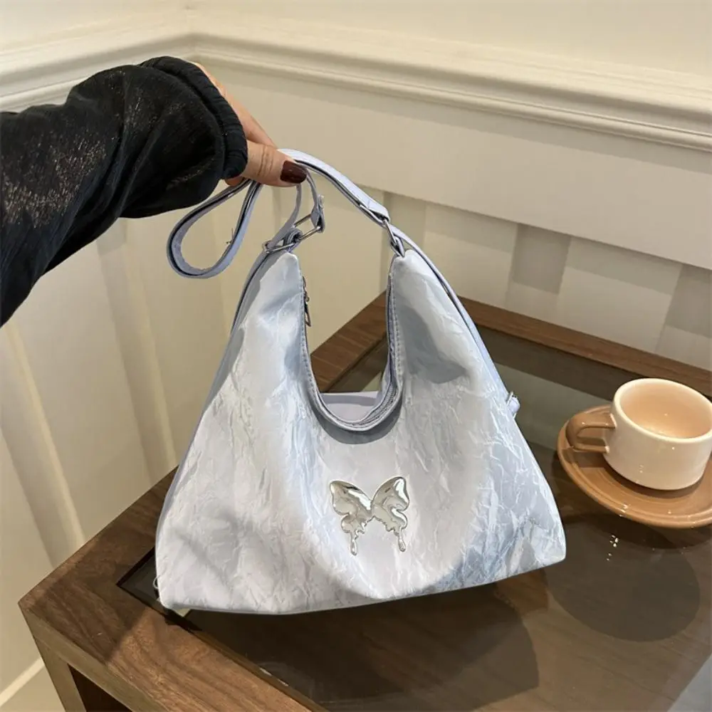 

Tote Bag Butterfly PU Backpack Three uses Shoulder Bag Solid Color Shoulder Bag Solid Color Large Capacity Retro Crossbody Bag