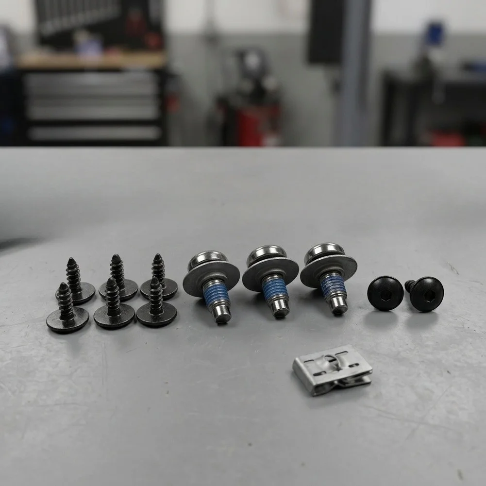 12x Engine Under Tray Bolt Screw For Golf For Sportsvan 2014-2020 For Beetle 2012-2019 For Jetta 2011-2018 For Passat 2006-2022