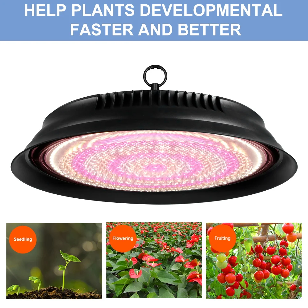 250W Led Grow Light Volledige Spectrum Hydrocultuur Plant Lamp Kas Tenten Tomaat Groenten Teelt Vullen Verlichting US/EU Plug
