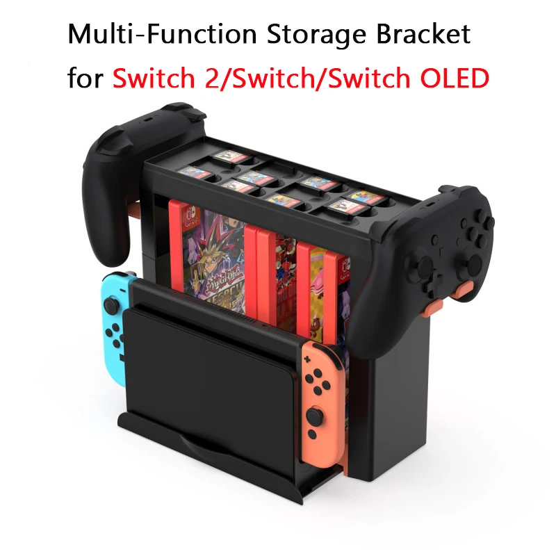 

Игровой держатель для Switch 2, башня для хранения игр для Switch/Switch, OLED-зарядная док-станция, аксессуары для игровой стойки для дисков