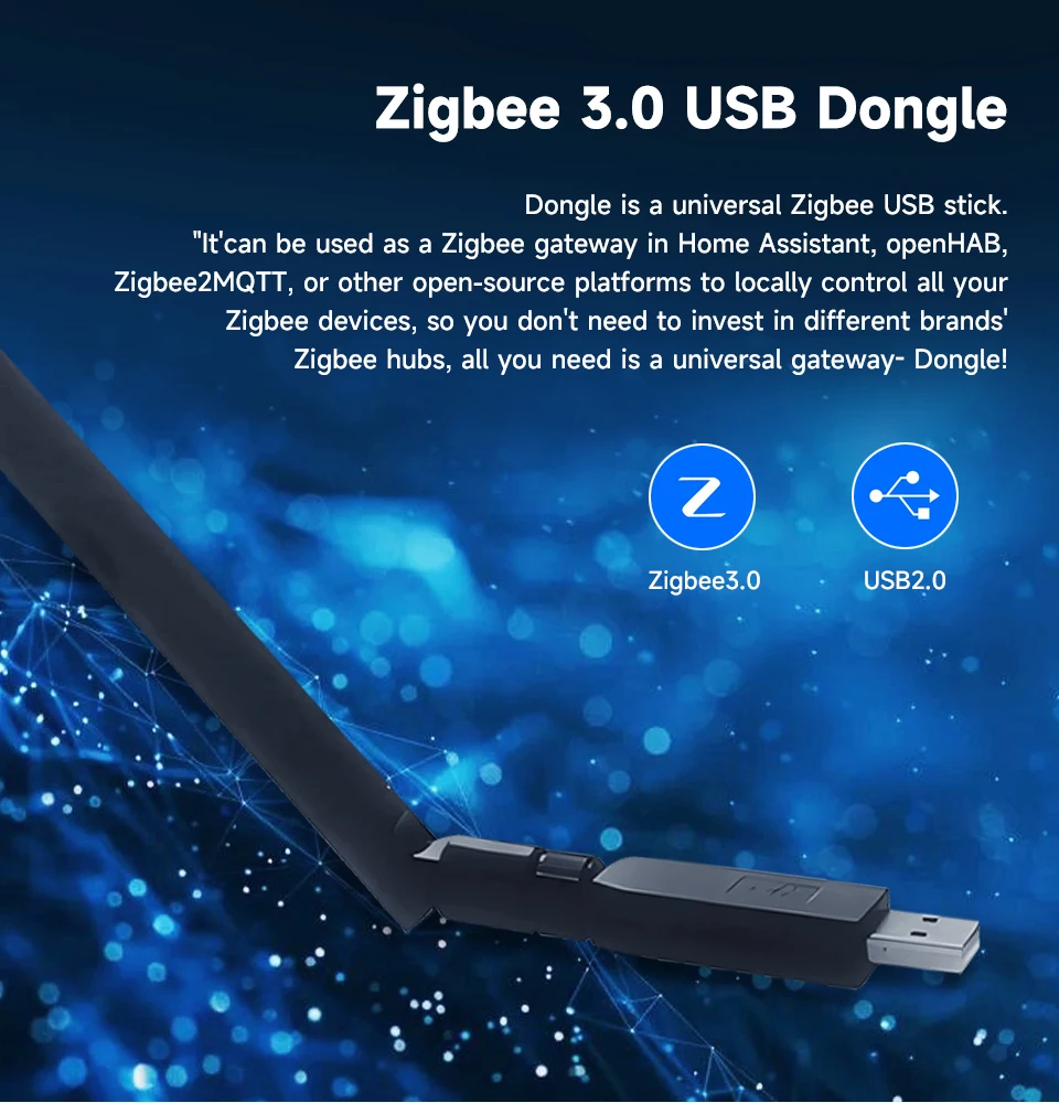 Long Range ZigBee 3.0 USB Dong - Zigbee Gateway recension och pris
