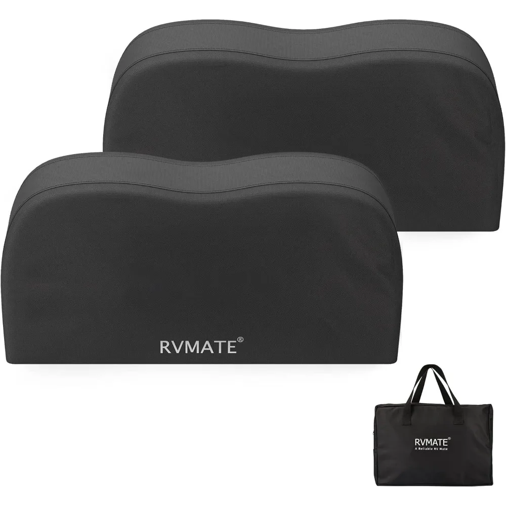 

RV Trailer Tire Covers Waterproof 600D Oxford Dual Wheel Covers for 27-30 Inch Tires