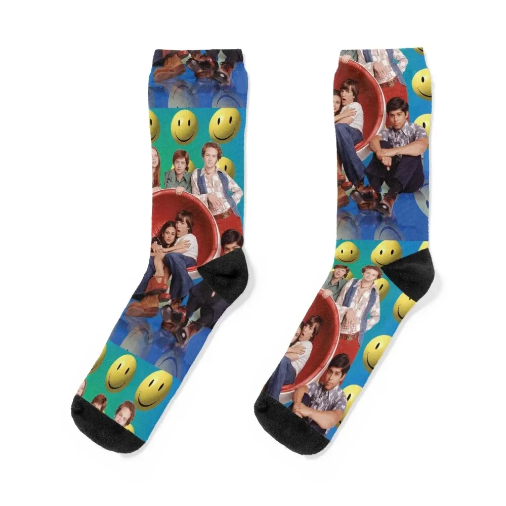 

That 70s Show Smiley Promo Poster Socks Run kawaii happy new in's Socks For Women Men's