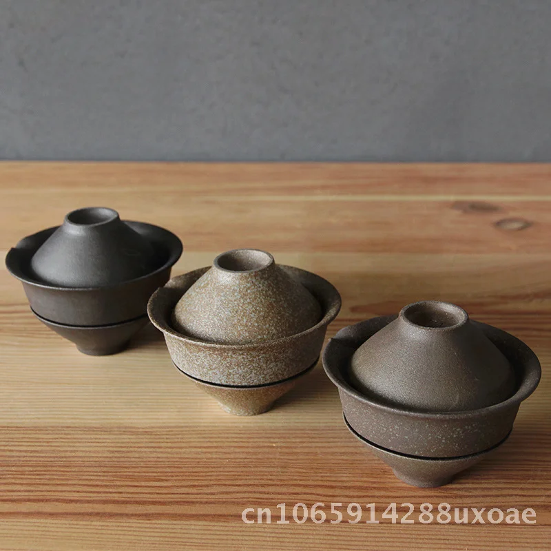 Stoneware Express Cup Handheld Kung Fu Tea Set Portable Cups One Tea Pot Set Two Office Travel