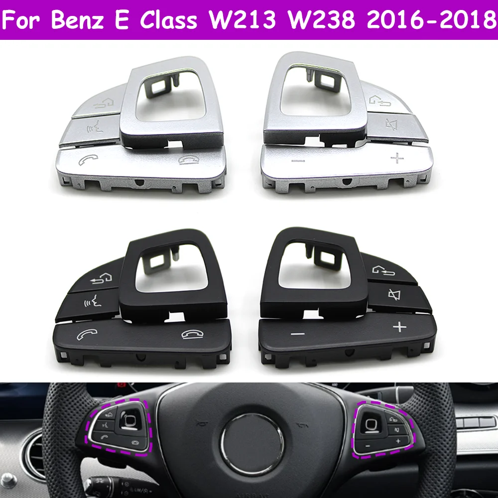 RHD W213 Sedan W238 Coupe Car Multifunction Steering Wheel Left Right Volume Control Switch Button Cover For Benz E Class