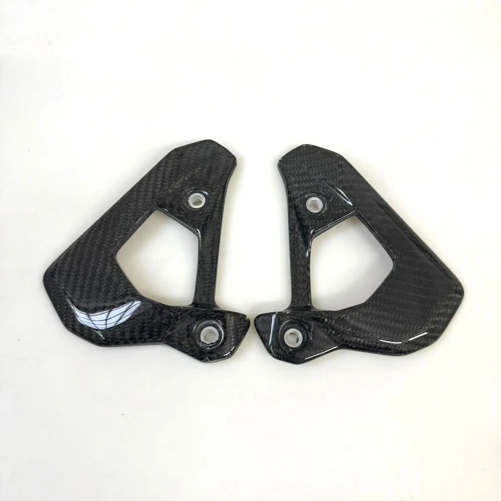 For BMW F750GS 850ADV GS 2019-2022 2023 2024 True Carbon Fiber Motorcycle Accessories Heel Guard Plates Foot Rests