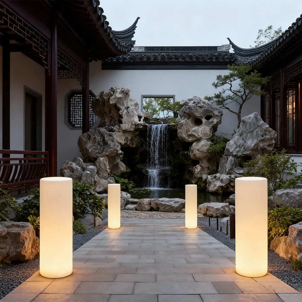 Lawn Lights Cylindrical LED Waterproof in Ground Lamp for Garden Corridor Pathway Landscape Decoration Outdoor Lights