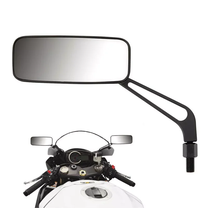 Adjustable Anti-Glare Motorcycle Side Mirror with 8mm/10mm Threads for Harley Honda Kawasaki for Yamaha Suzuki Rearview Mirror