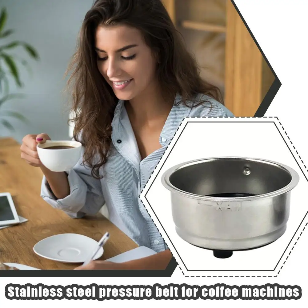 ตะกร้ากรองกาแฟขนาด 51 มม. 1/2 ถ้วย แบบถอดได้ ทำจากสแตนเลส อุปกรณ์เสริมสำหรับเครื่องชงกาแฟสำหรับใช้ในบ้าน