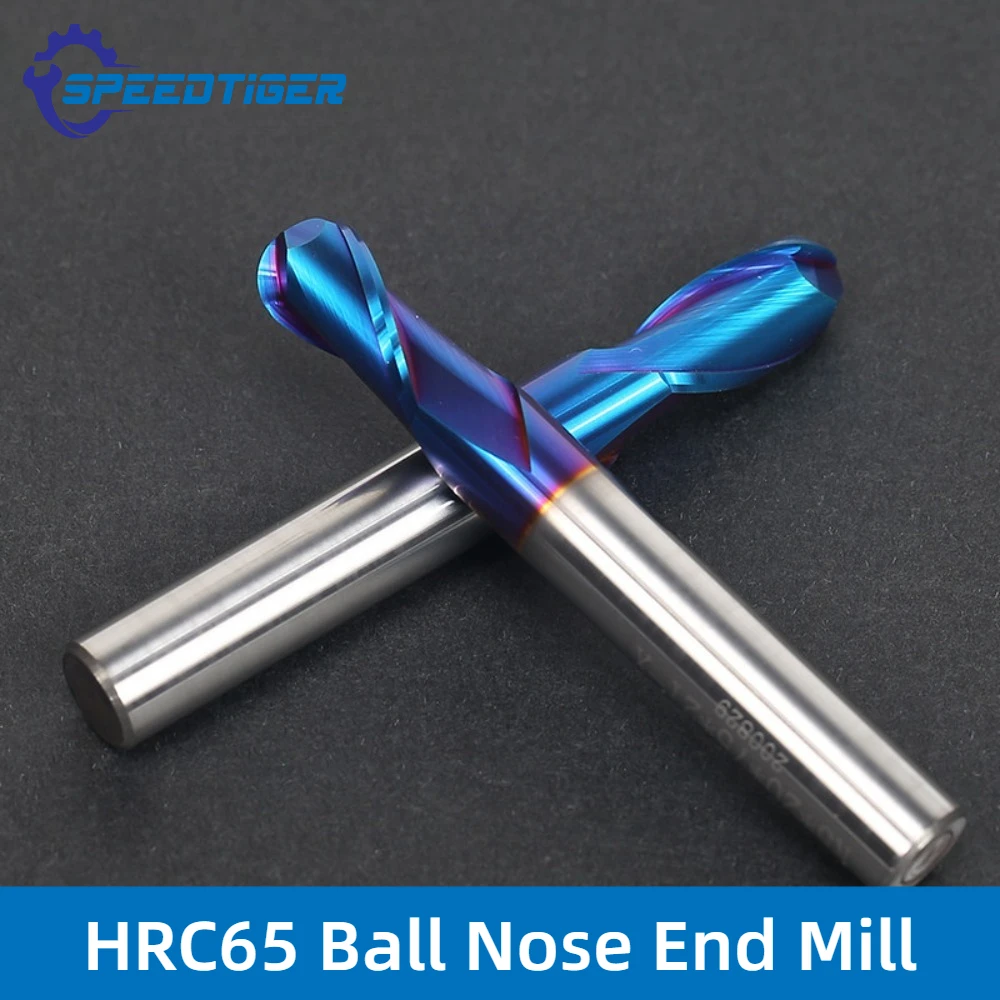 Ball Nose End Mill HRC65 Tungsten Carbide Cutter CNC Bit R0.5 R0.75 R1 R1.25 R1.5 R1.75 R2 R3 R4 R5 R6 R7 R8 R9 R10