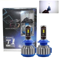 2 uds T1 Led H1 H3 H4 H7 H11 H13 9004 9005 9006 9007 881 faro de coche lámpara antiniebla automática 35W 3500LM bombilla de automóvil blanca 6000K