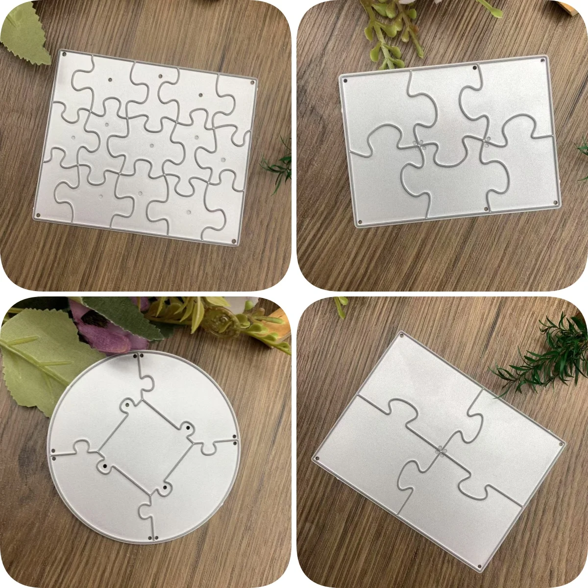 1 Stück Bild-Puzzle Metall-Stanzformen Schablone für DIY Scrapbooking Papierkarten Album Dekorative Bastelarbeit Prägeschablone