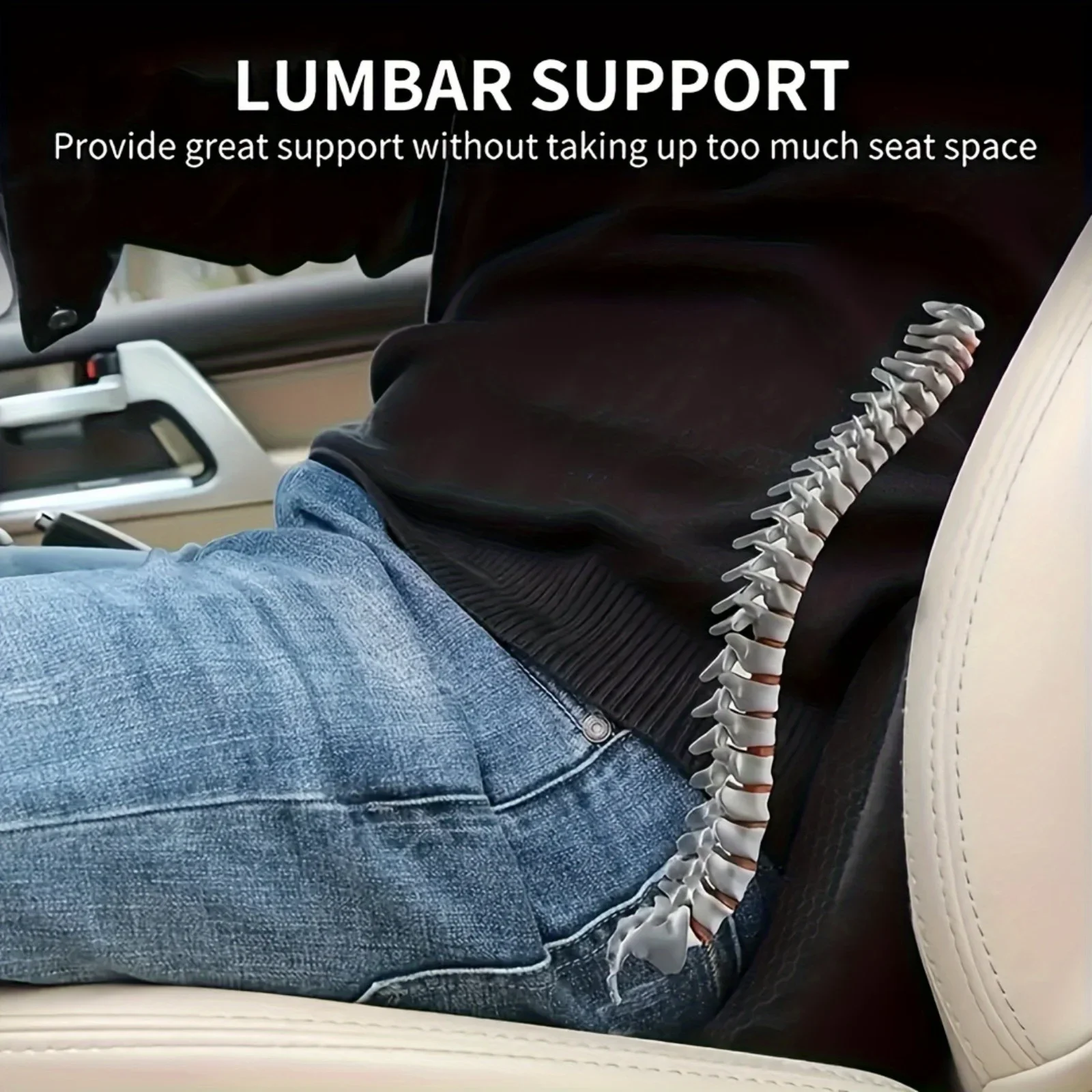 1 pezzo per alleviare la sciatica e l'inconforto durante la parte bassa della schiena durante la guida - 1 cuscino per seggiolino auto in memory foam, regalo di Natale per il Ringraziamento