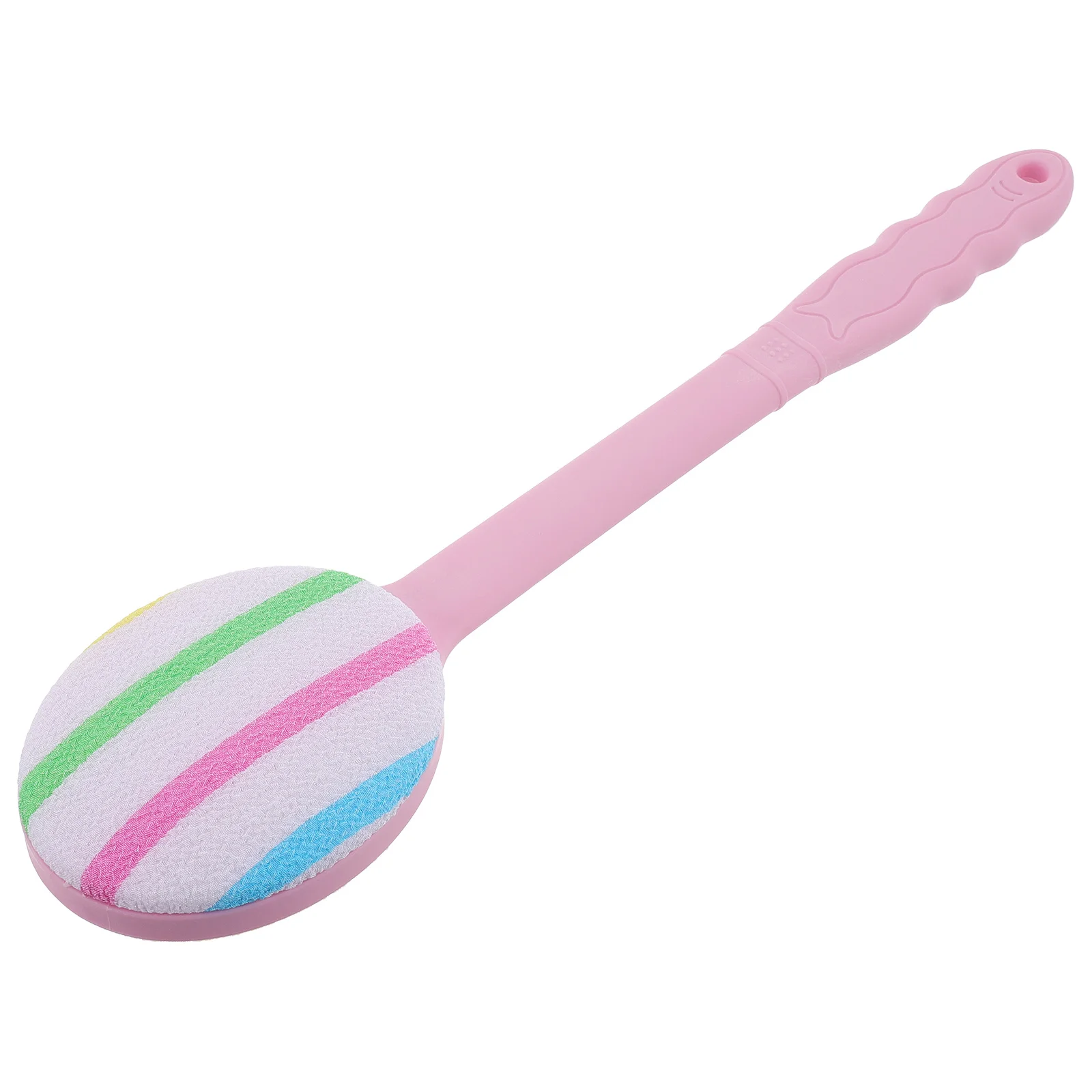 

Dual-Sided Shower Brush Long Handle Soft Bristles Gentle Exfoliating Back Scrubber for Bathing Body Care Pink Bathroom