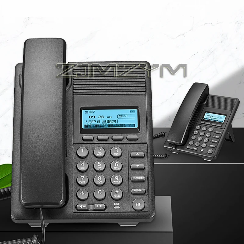 IP Telephone SIP Network Phone Customer Service Landline With Backlight WiFi Extension Telephone For Office Hotel