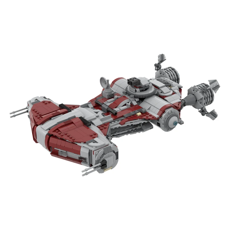 1122PCS MOC-242051 Defender-Class Light Corvette Spaceship Space Wars Movie Model Building Blocks Creative Bricks Boy Toy Gift