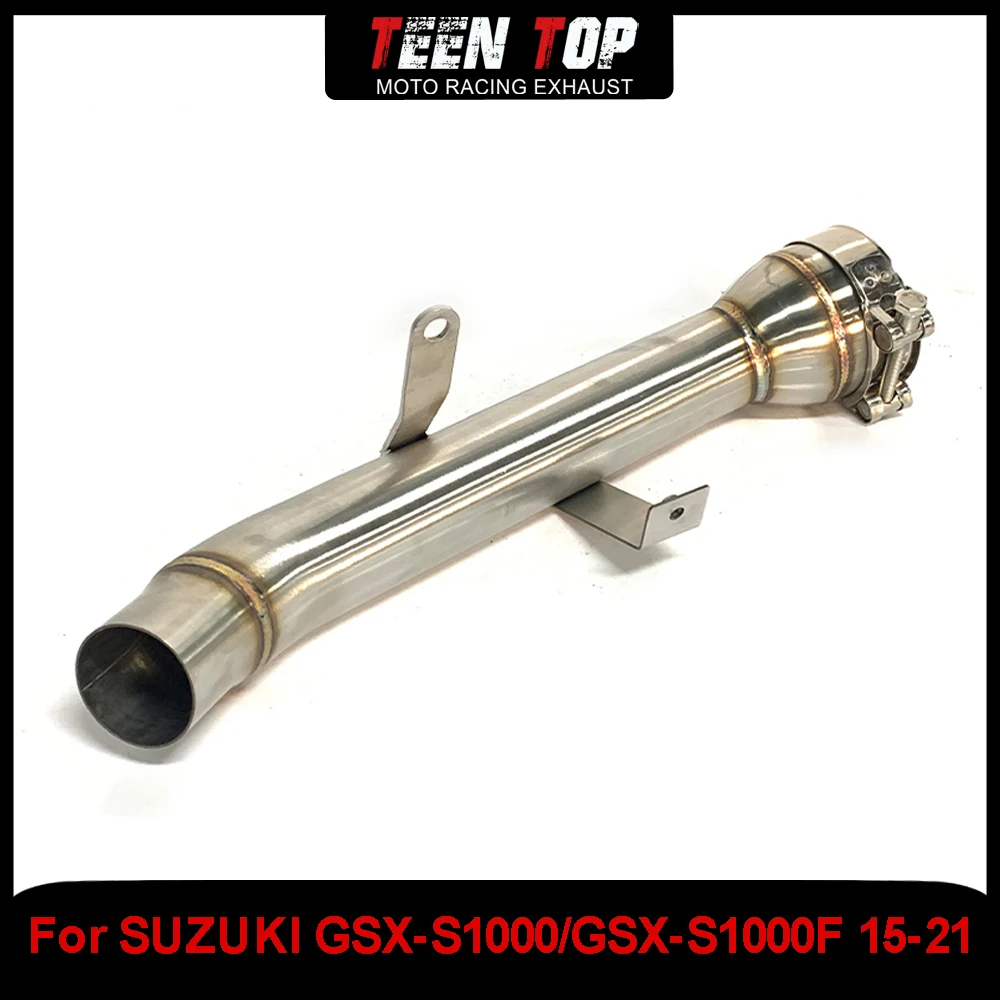 

Motorcycle Exhaust Middle Link Pipe For SUZUKI GSX-S1000/GSX-S1000F 2015-2021 Steel Exhaust Connection Tube GSXS1000