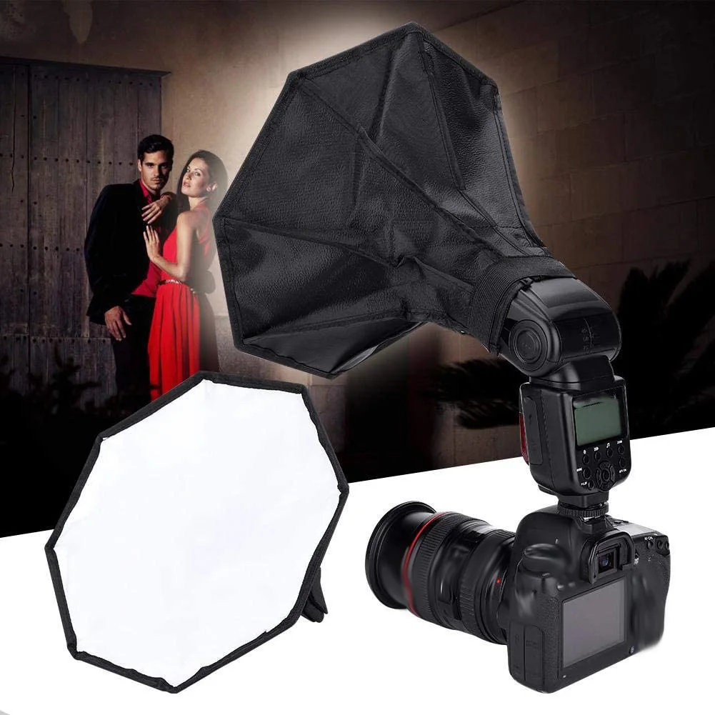 20/30cm Universal Octangle Style Foldable Flash Light Diffuser Octagon Speedlight Diffuser Softbox Soft Box for Canon Nikon