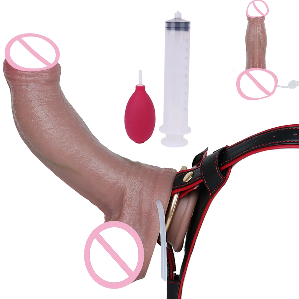 ORALSX Soft Silicone Dildo Adult Sex Toys For Men Women Erotic Masturbators Squirting Penic With Suction Cup Adjustable Belt