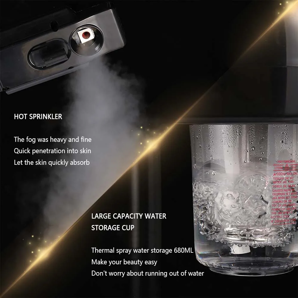 Humidificador de ozono de vapor caliente, vaporizador Facial profesional, puede usarse en casa y salón de belleza