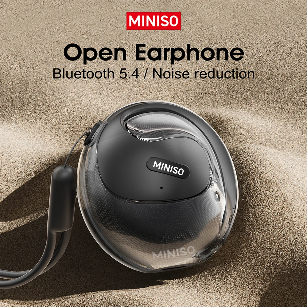 MINISO X15 PRO OWS Bluetooth Headset 5.4 Bluetooth  EarphonesButton Control Noise Cancelling Ear Hanging Headphones With Mic