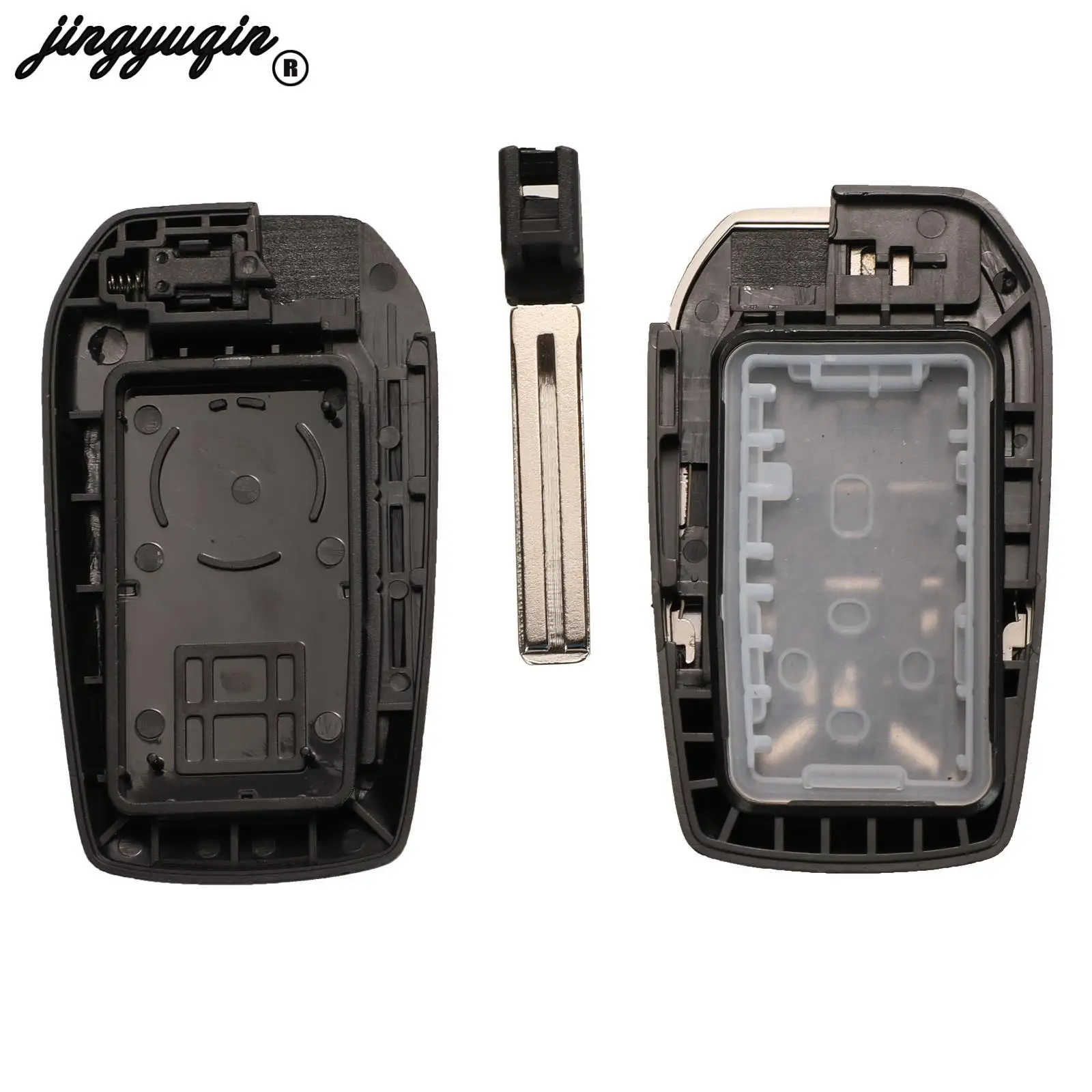 jingyuqin Upgrade Replacement Shell Smart Remote Key Case Fob 4/5 Buttons For Toyota Previa Alphard Prius With TOY48 Blade