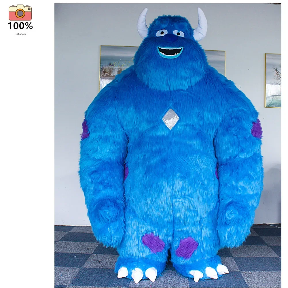 

300cm Blue Monster Inflatable Costume Halloween Cosplay Costumes Blow Up Role Play Disfraz Fancy Event Party Dres for Adult Kids