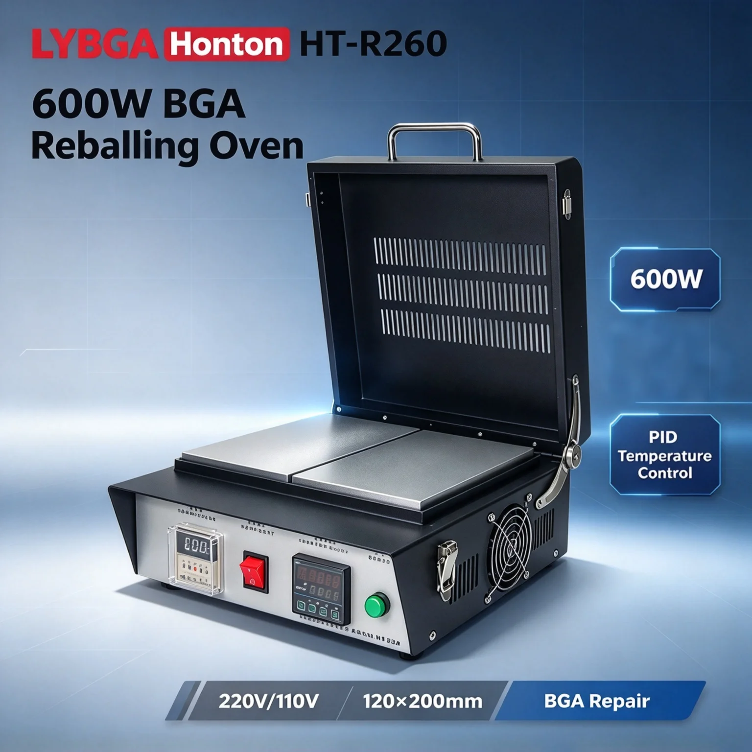 LYBGA Honton HT-R260 600W BGA Reballing Oven Hot Plate BGA Repair System Constant Temperature Welding Preheating Machine