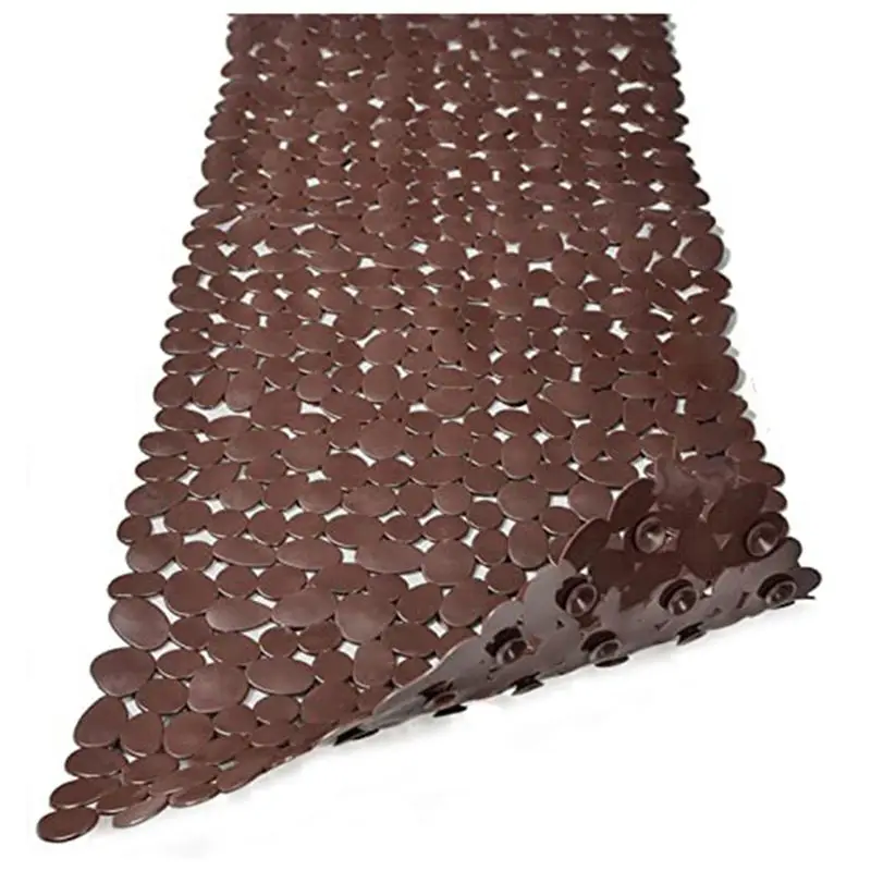 

ABWZ-Pebble Bath Mat Bathroom Anti-Slip Mat For Bathtub To Anti-Slip Bathtub Mat In Shower (Brown)