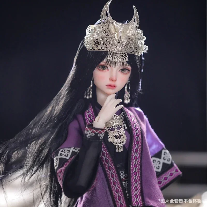 1/4 Bjd Doll Shugafairy Kaka Bubo Unique Minority Miao Girl  resin Figure Exquisite Collection Ball Jointed Dolls Kids Toy Gift