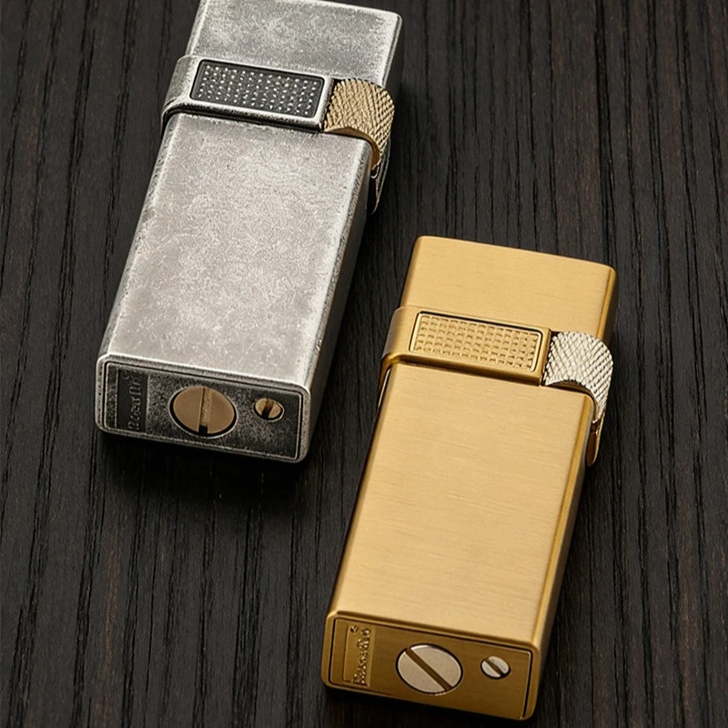 2026 New Retro Grinding Wheel Open Flame Kerosine Lighter Compact and High-End Men's Gift Portable Lighter