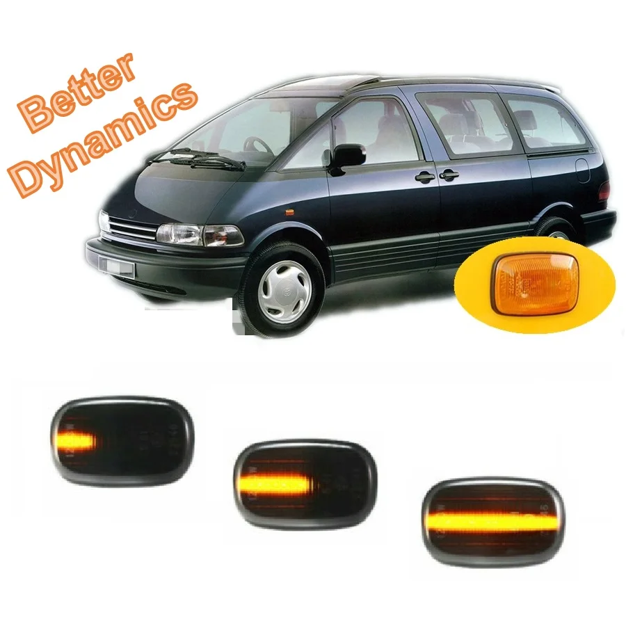 

Для Toyota PREVIA 1990 1991 1992 1993 1994 1995 1996 1997 1998 1999 2000 последовательный светодиодный боковой габаритный указатель поворота