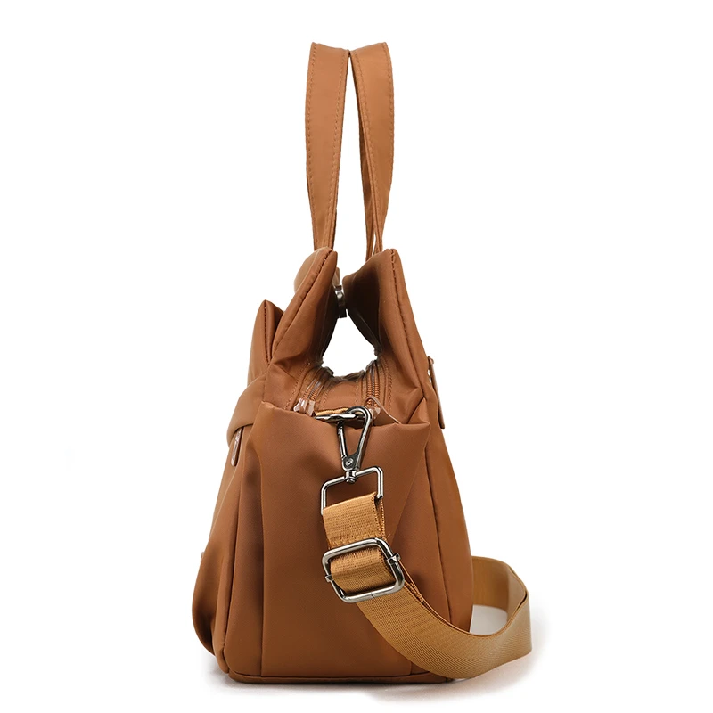 Vintage Nylon Umhängetasche für Damen, Retro-Mode Schulterhandtasche, leichte Handtasche, Trendige Alltags-Pendler-Accessoire – Detail 2