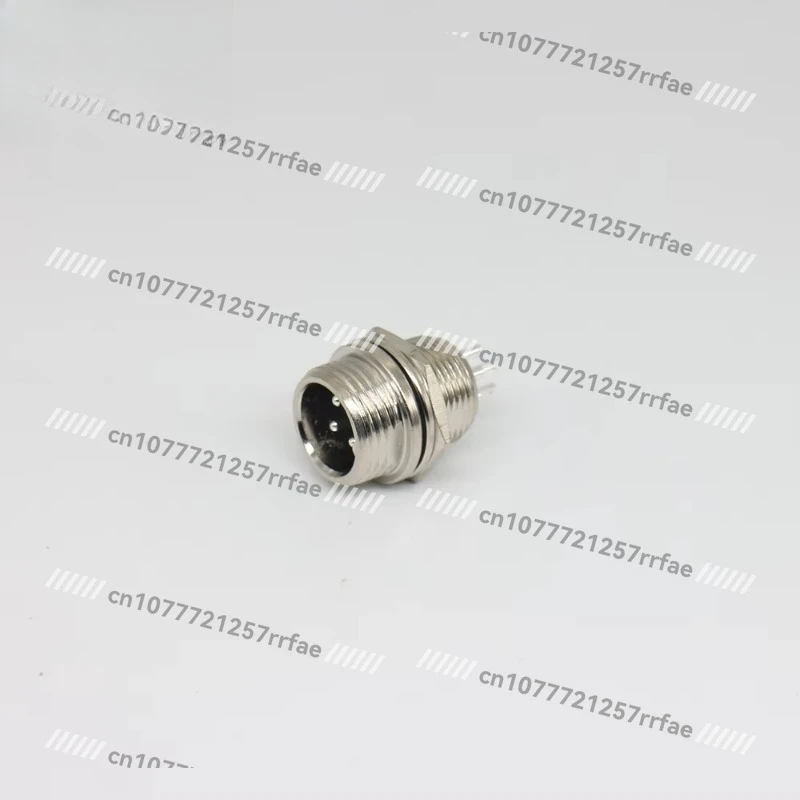 Series Brass 2-7 Pin Male Socket - Rear Nut Panel Mount IP55 Sensor Connector for Wire Connections