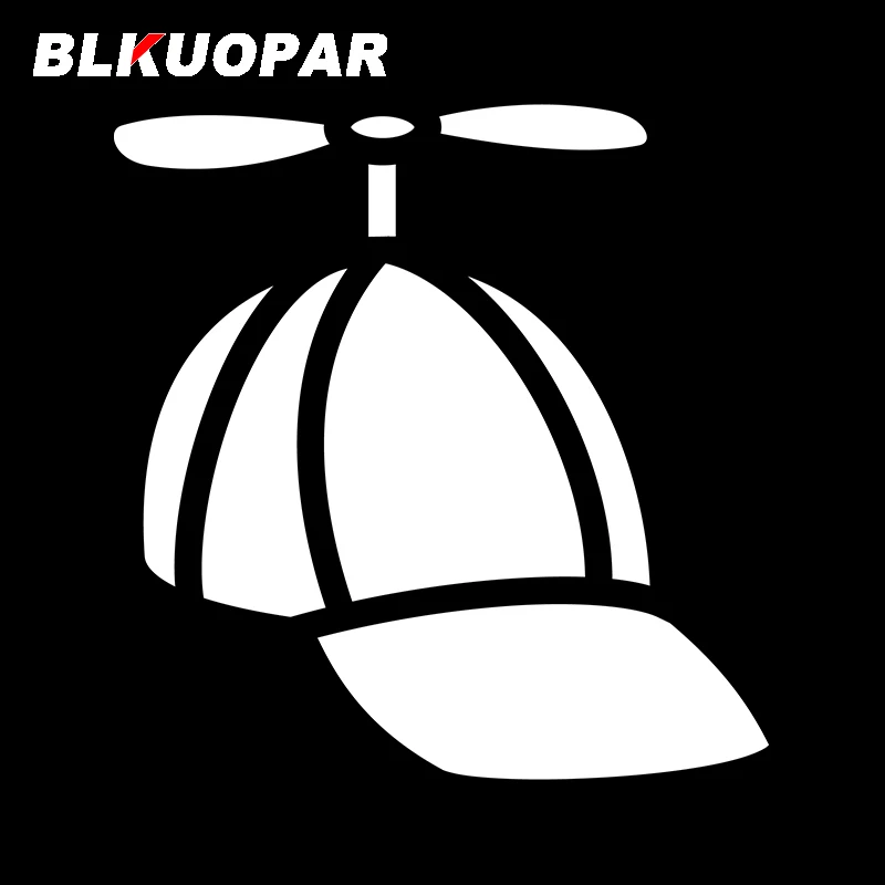 BLKUOPAR For Propeller Beanie Car Stickers Graffiti Creative Decals Simple Scratch-Proof Refrigerator Helmet Decor Car Goods