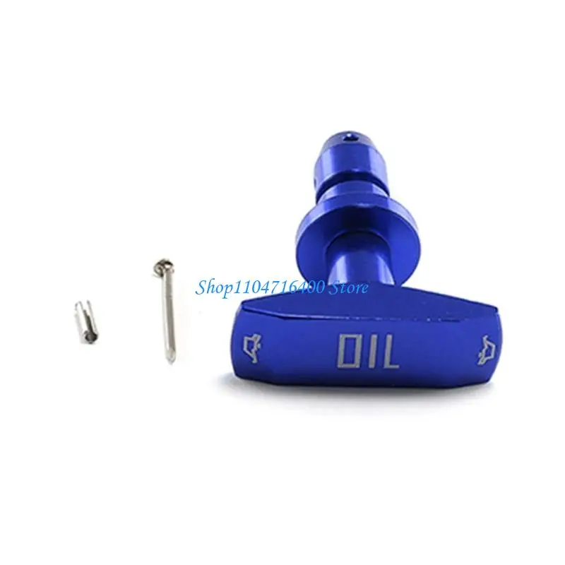 

y1gd Engine Oil Dipstick Pull Handle Aluminum Oil Dipstick Handle Easy Grip Transmission Oil Caliper Pull Handle